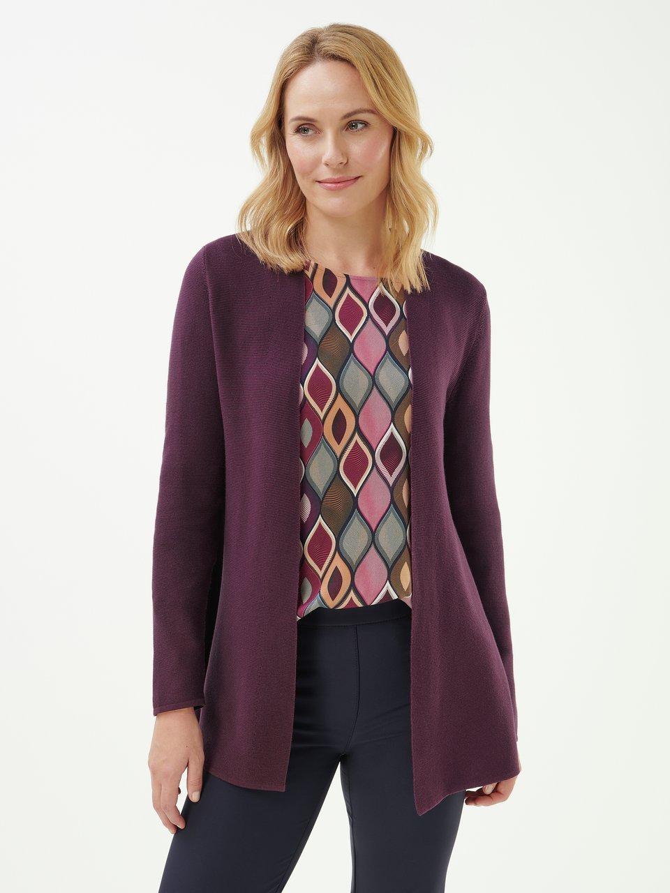 Peter Hahn Strickjacke aus 100% SUPIMA®-Baumwolle Pflaume