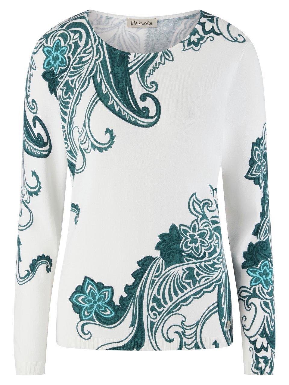 Rundhals-Pullover Uta Raasch weiss günstig online kaufen
