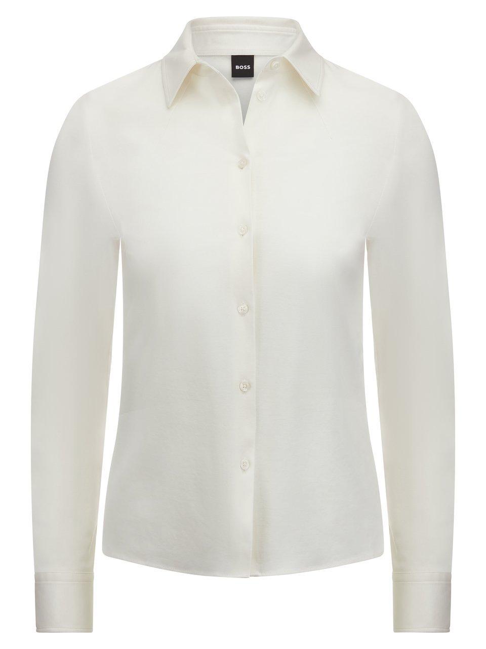 Jersey-Bluse Bronta Tuesday BOSS weiss günstig online kaufen