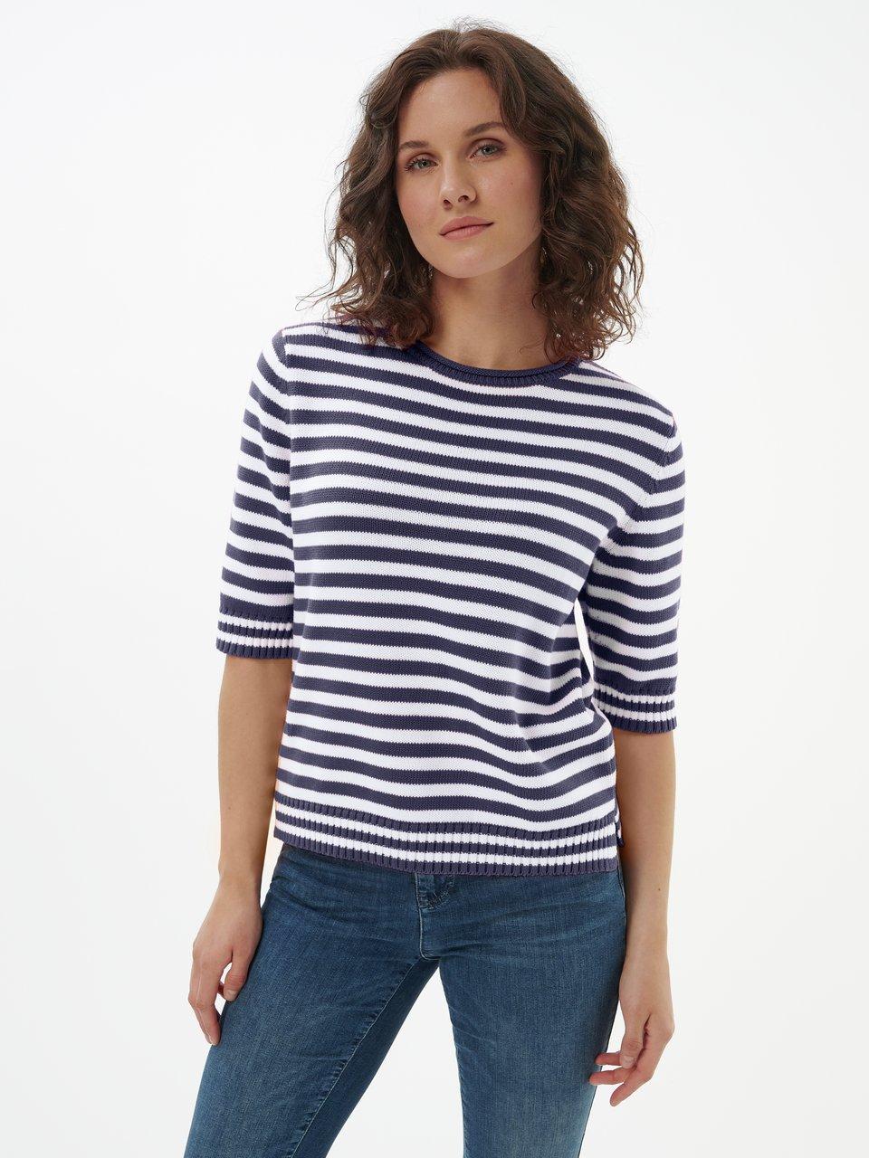 Peter Hahn - Rundhals-Pullover mit Rollkante
