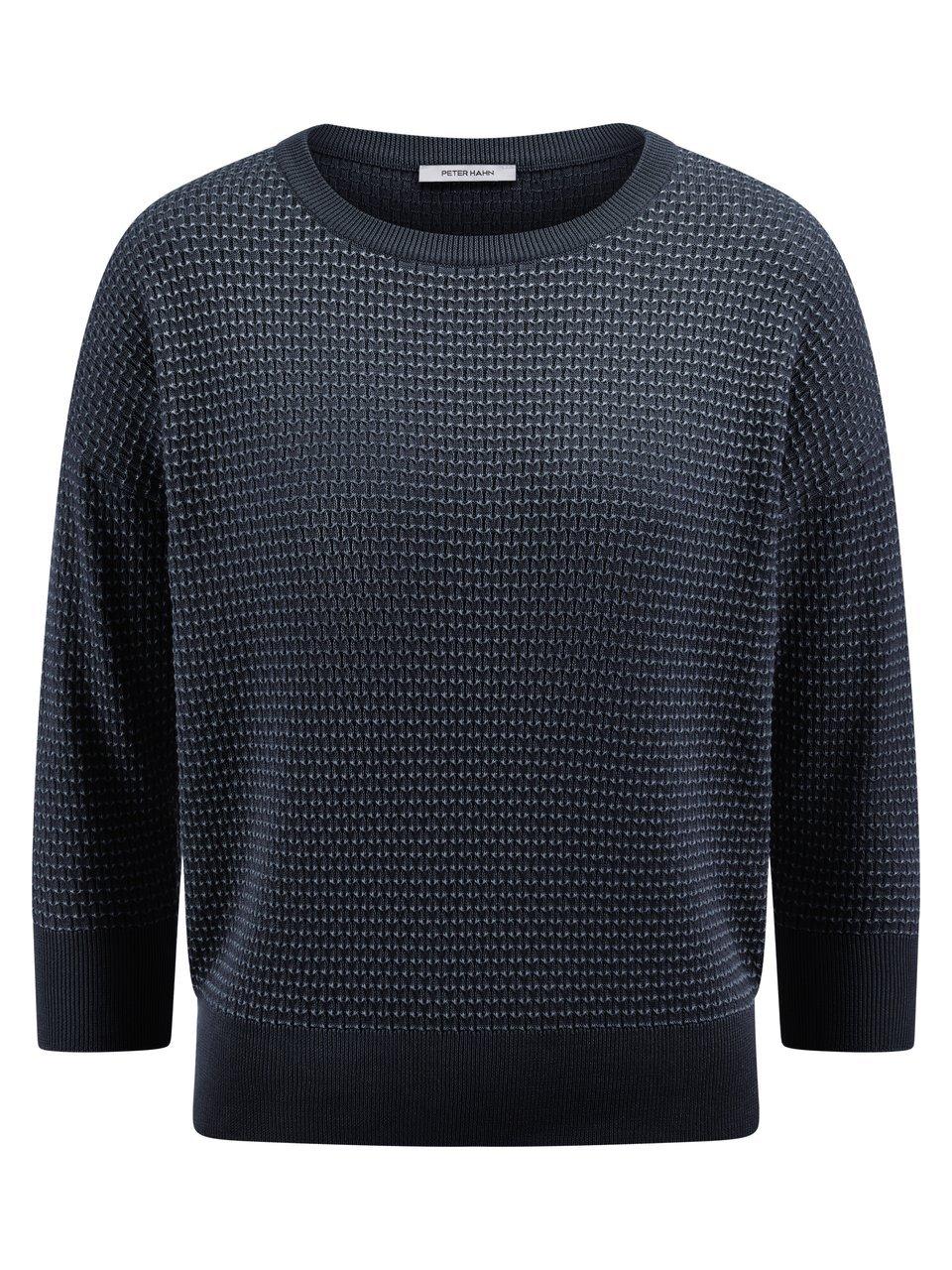 Rundhals-Pullover Peter Hahn blau günstig online kaufen