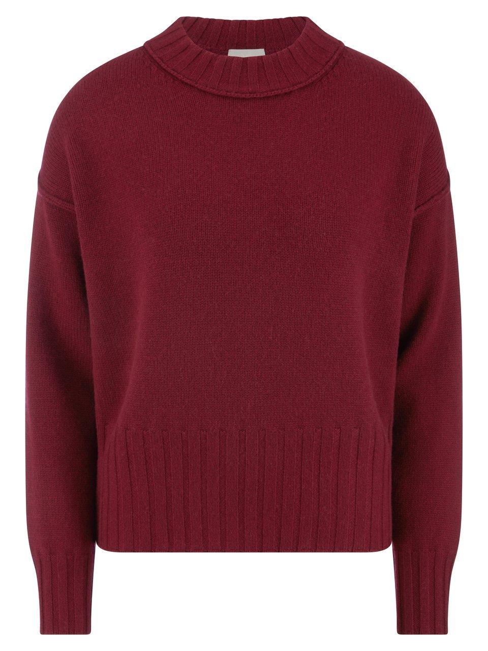 Rundhals-Pullover aus Schurwolle und Kaschmir include rot günstig online kaufen