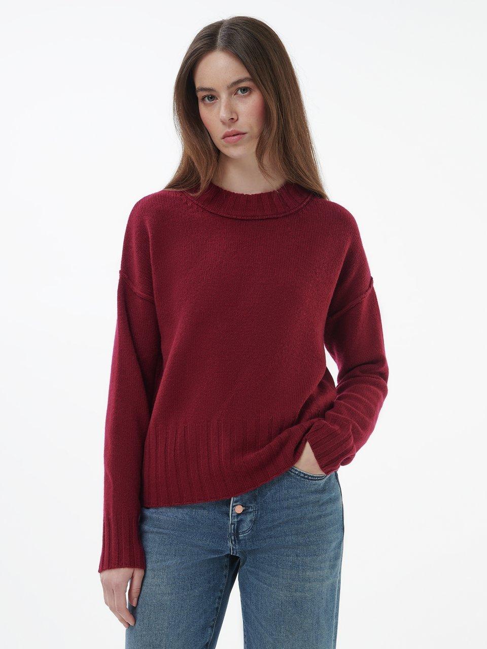 include - Rundhals-Pullover aus Schurwolle und Kaschmir