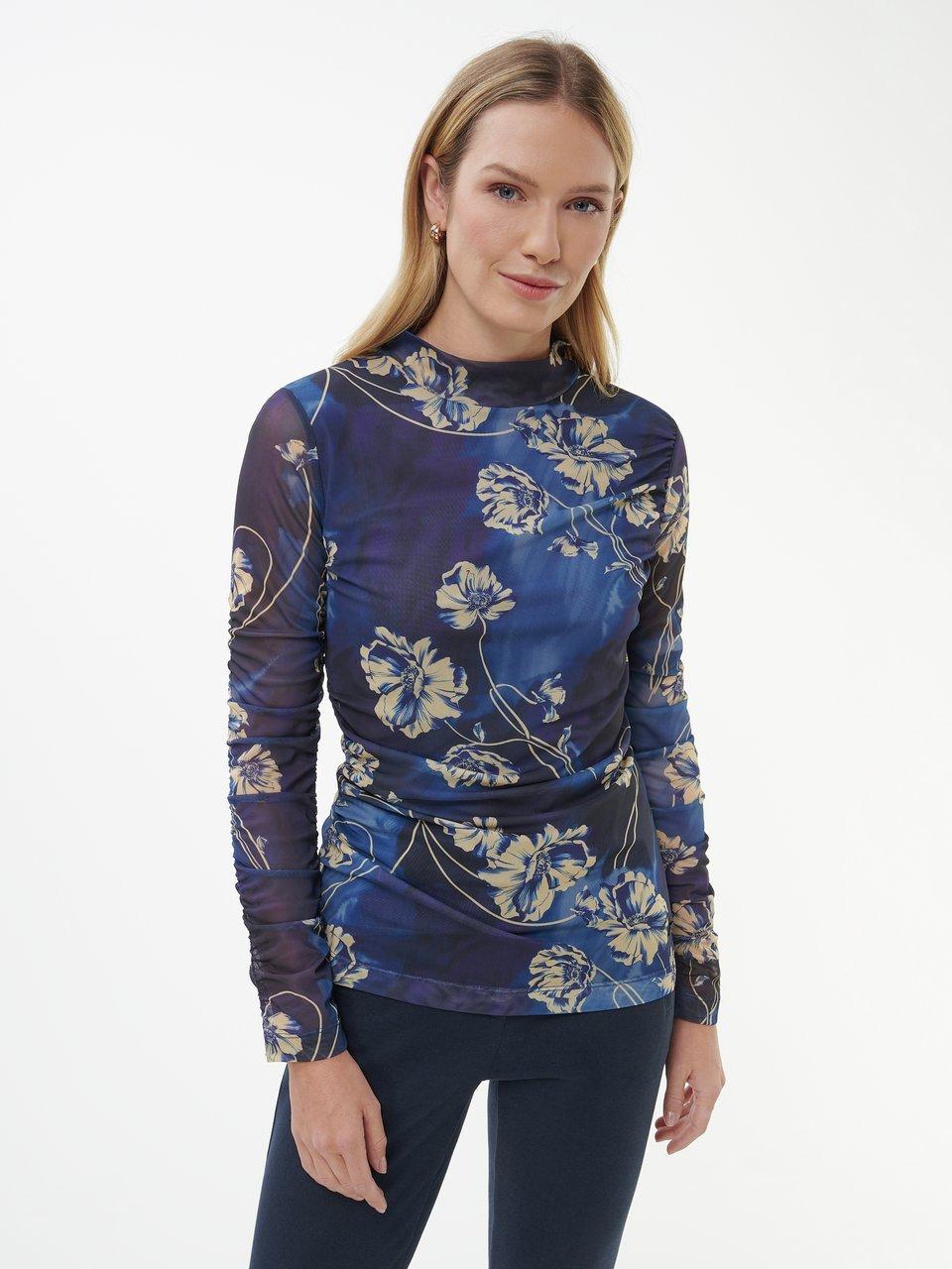 TALBOT RUNHOF X PETER HAHN - Mesh-Shirt mit Stehkragen