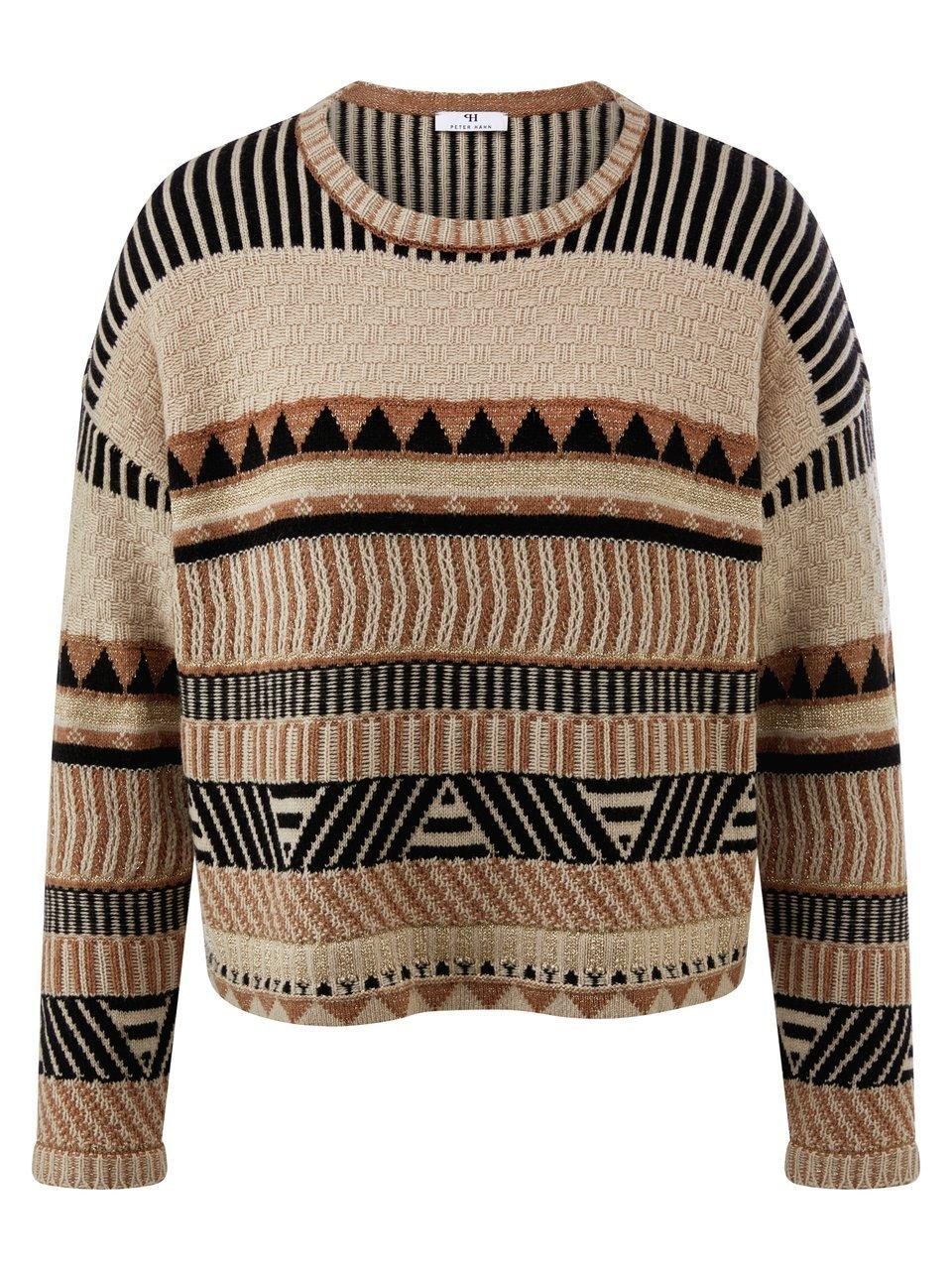 Rundhals-Pullover Peter Hahn beige günstig online kaufen