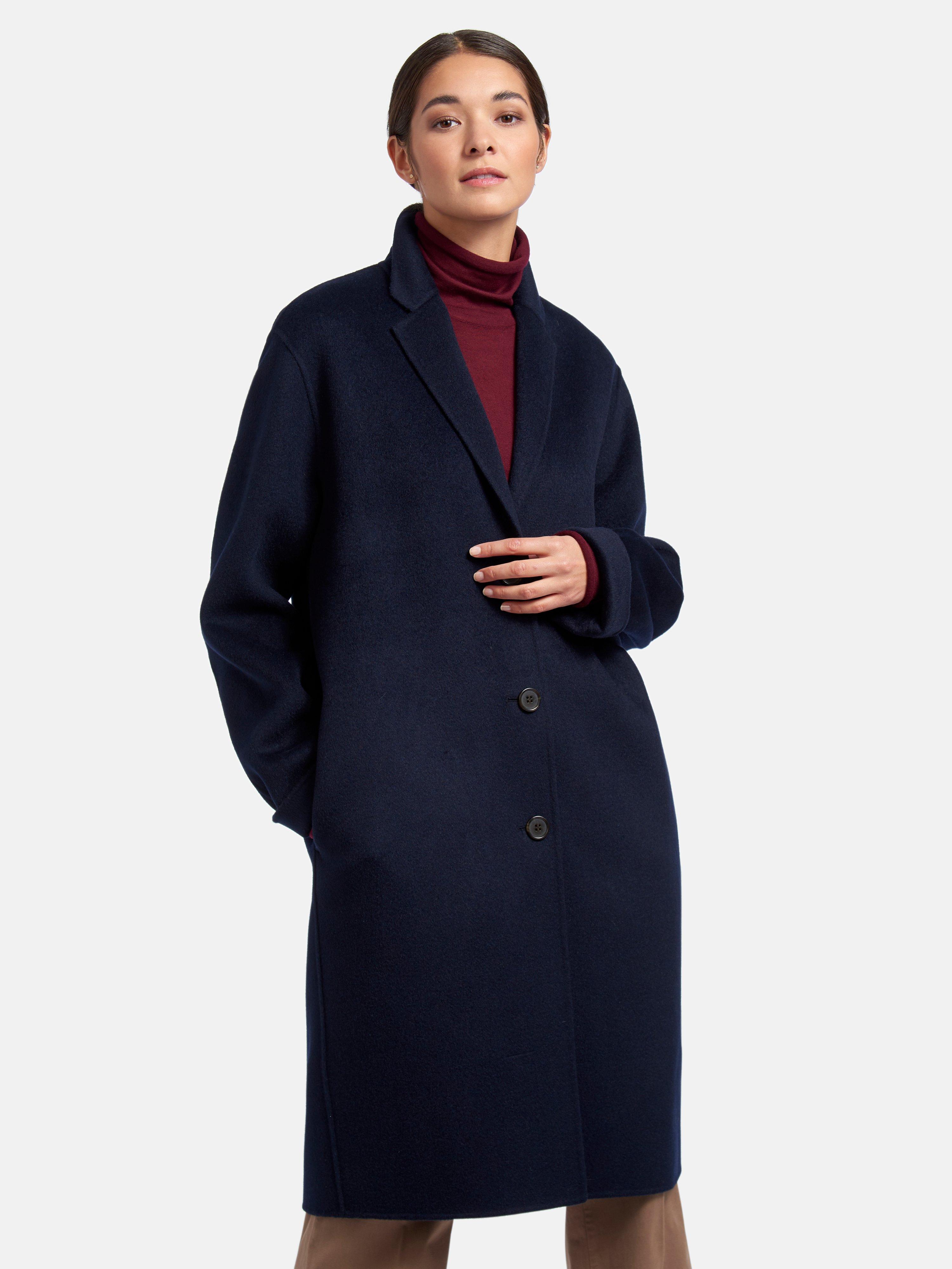 St. Emile - Coat in new milled wool and cashmere - navy