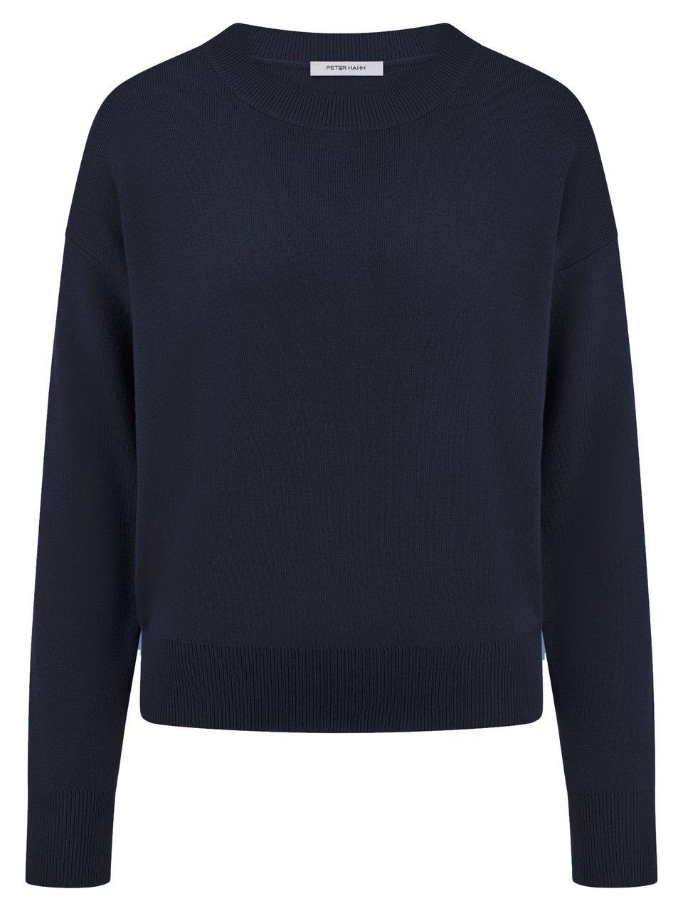 Rundhals-Pullover Peter Hahn blau günstig online kaufen