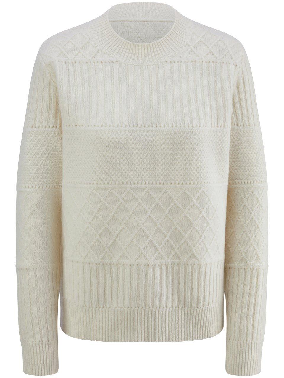 Rundhals-Pullover Fadenmeister Berlin weiss günstig online kaufen