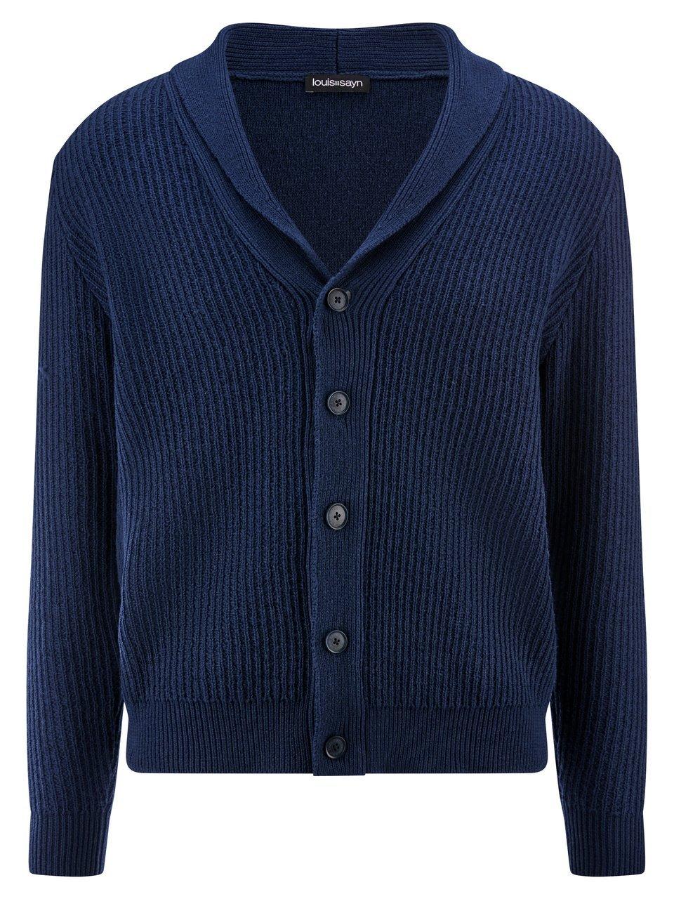 Schalkragen-Strickjacke Louis Sayn blau günstig online kaufen