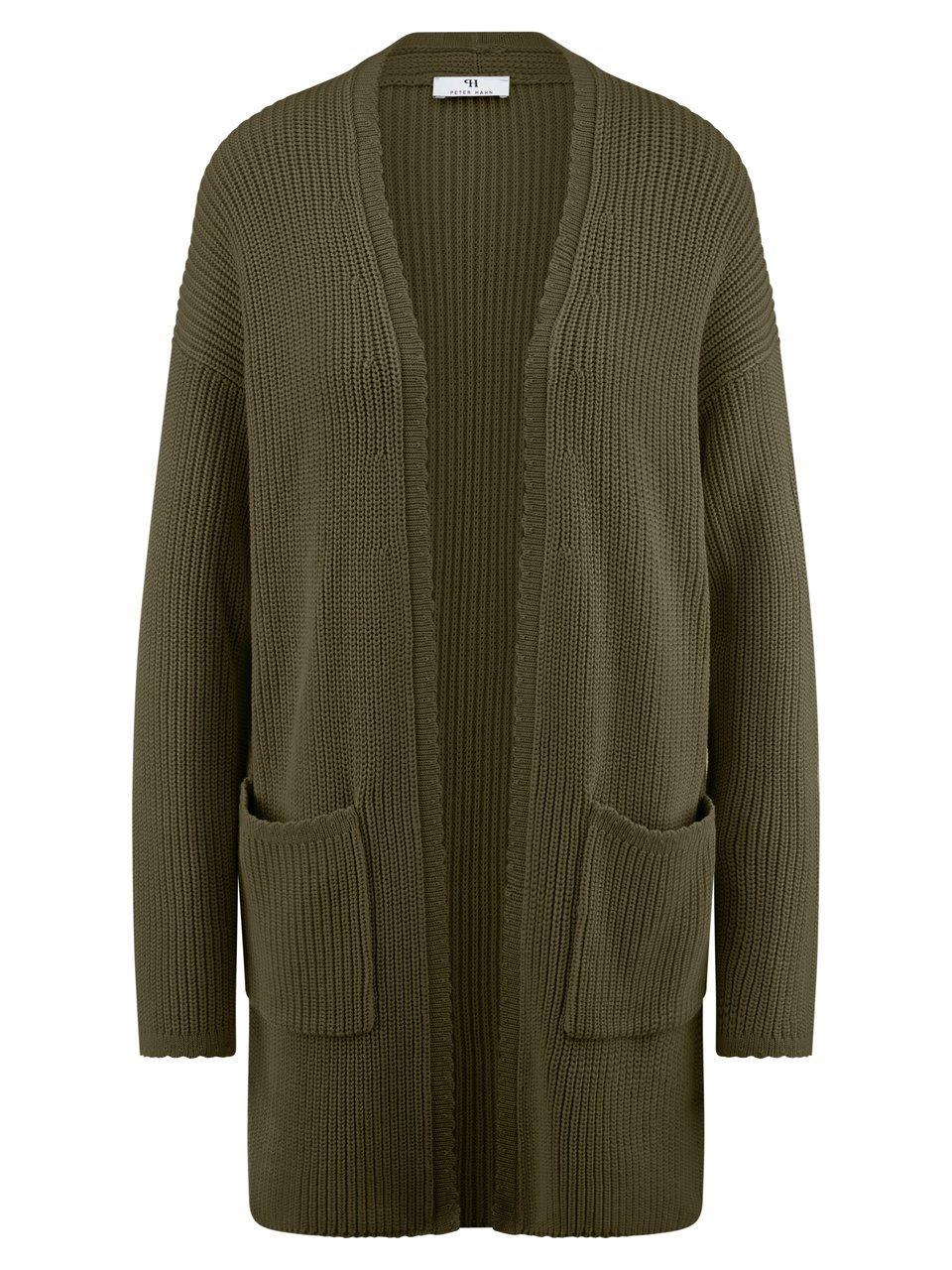 Long-Strickjacke Peter Hahn grün günstig online kaufen