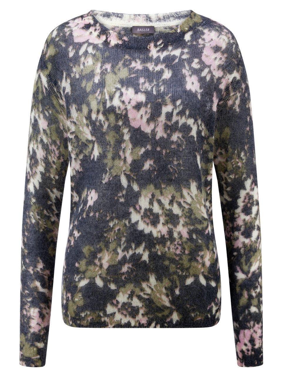 Rundhals-Pullover BASLER blau günstig online kaufen