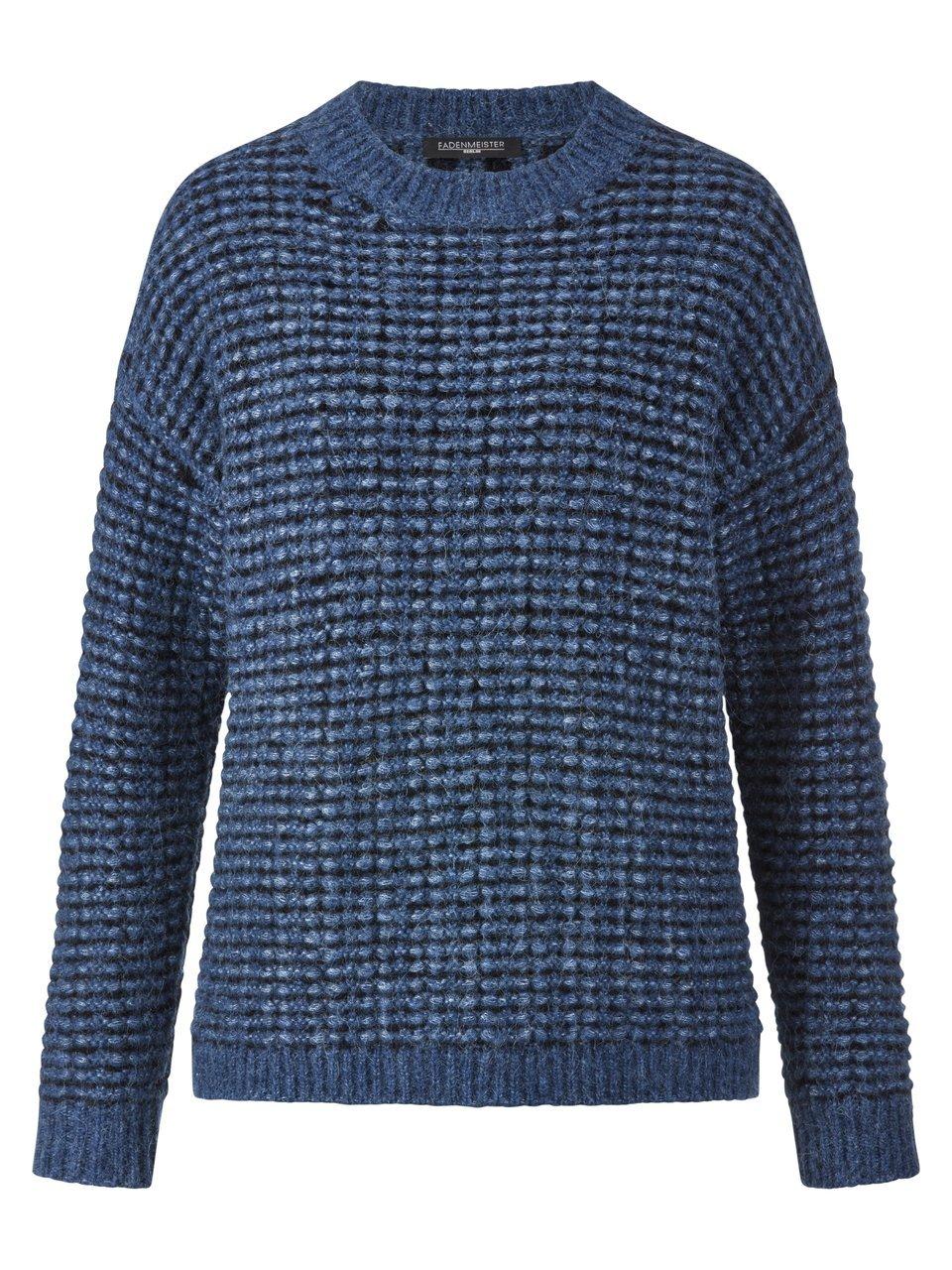 Rundhals-Pullover Fadenmeister Berlin blau günstig online kaufen