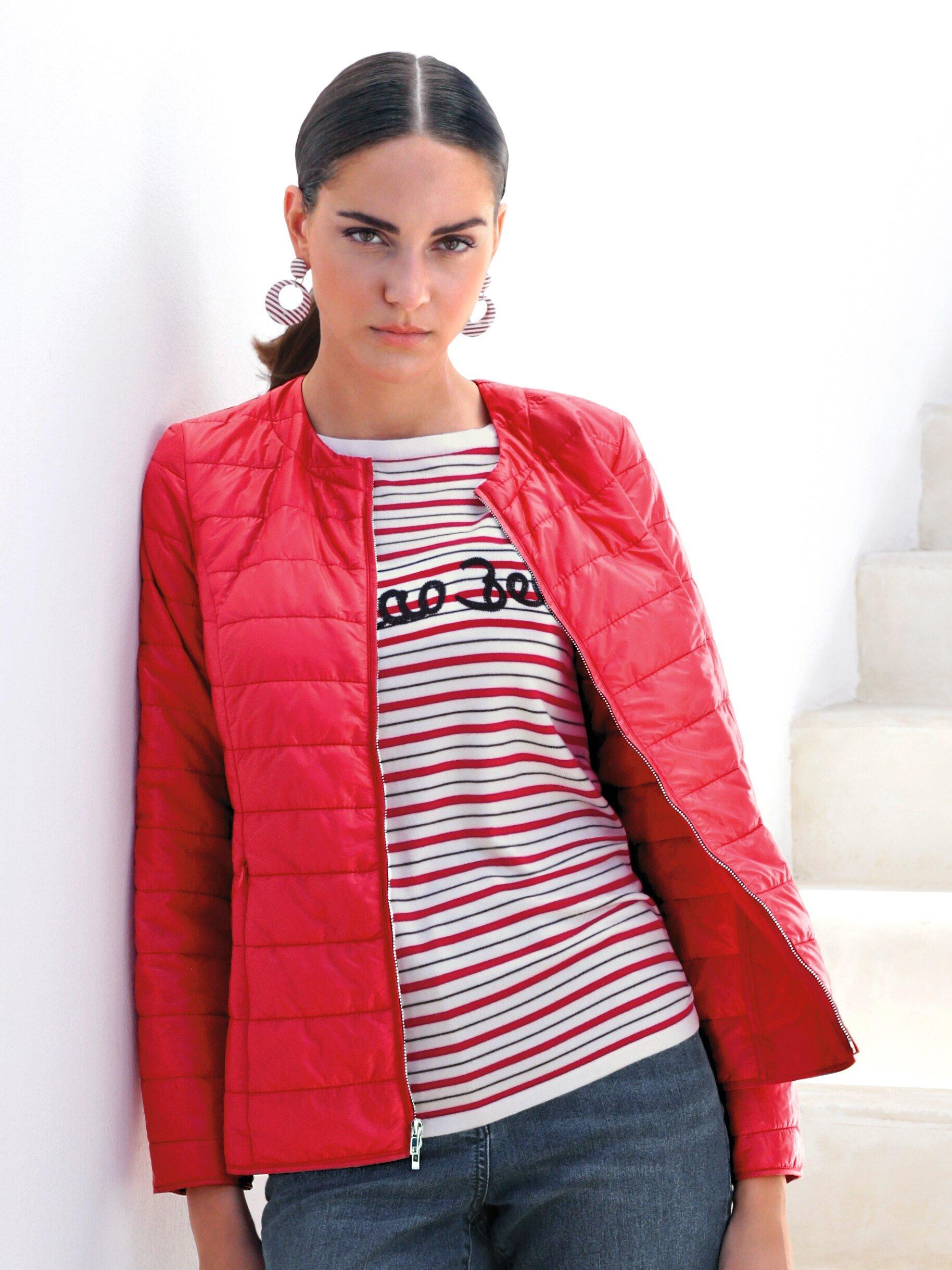 MYBC - Steppjacke mit Rundhals-Ausschnitt