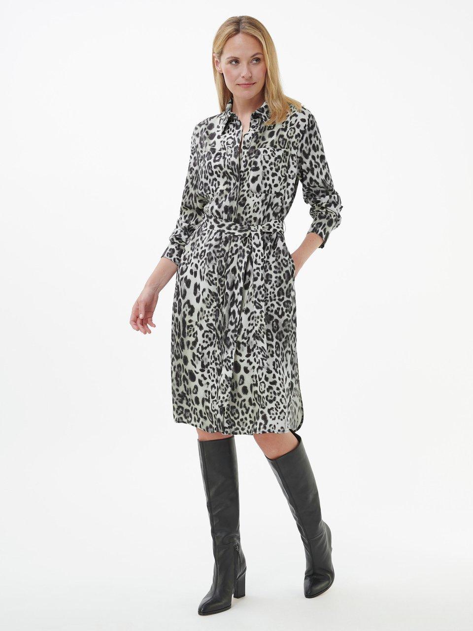 Riani Jurk met lange mouwen steengrijs/grijs/multicolour