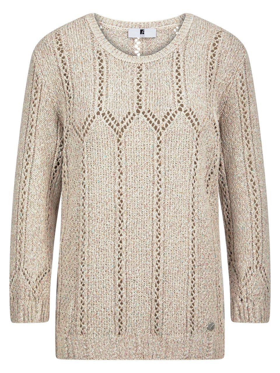 Rundhals-Pullover ­3/4-Arm Anna Aura weiss günstig online kaufen