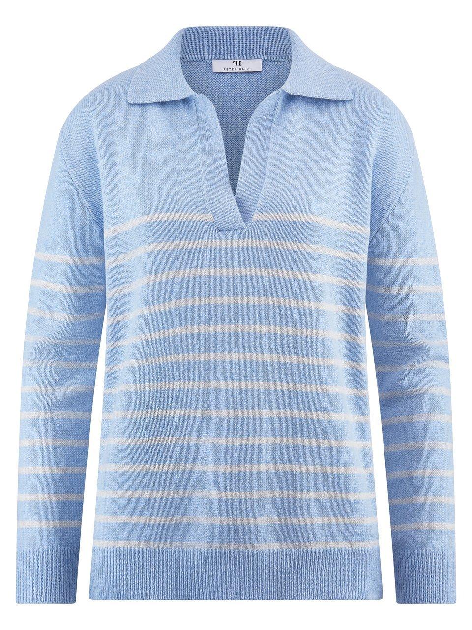 Polo-Pullover Peter Hahn blau günstig online kaufen