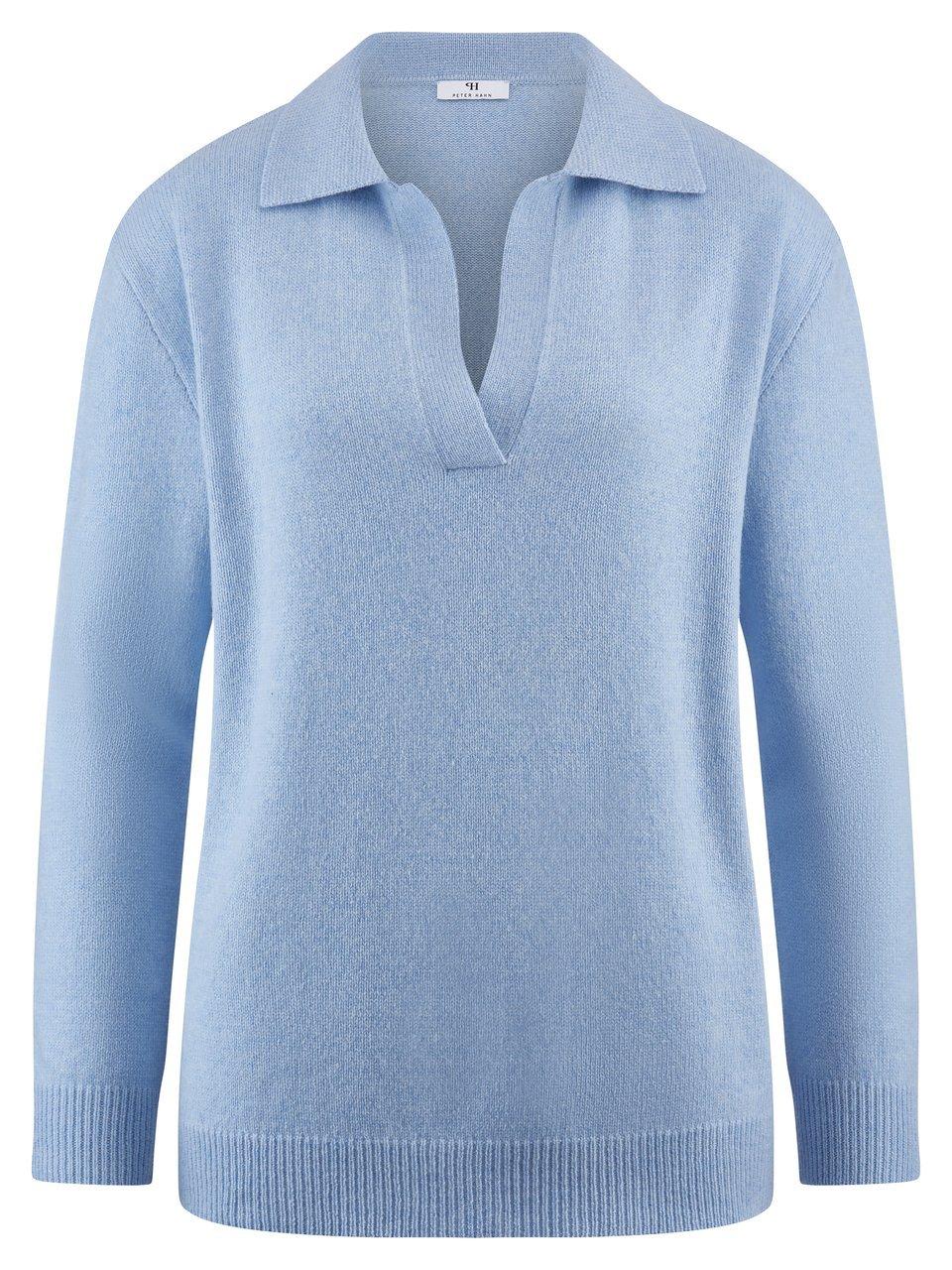 Polo-Pullover Peter Hahn blau günstig online kaufen