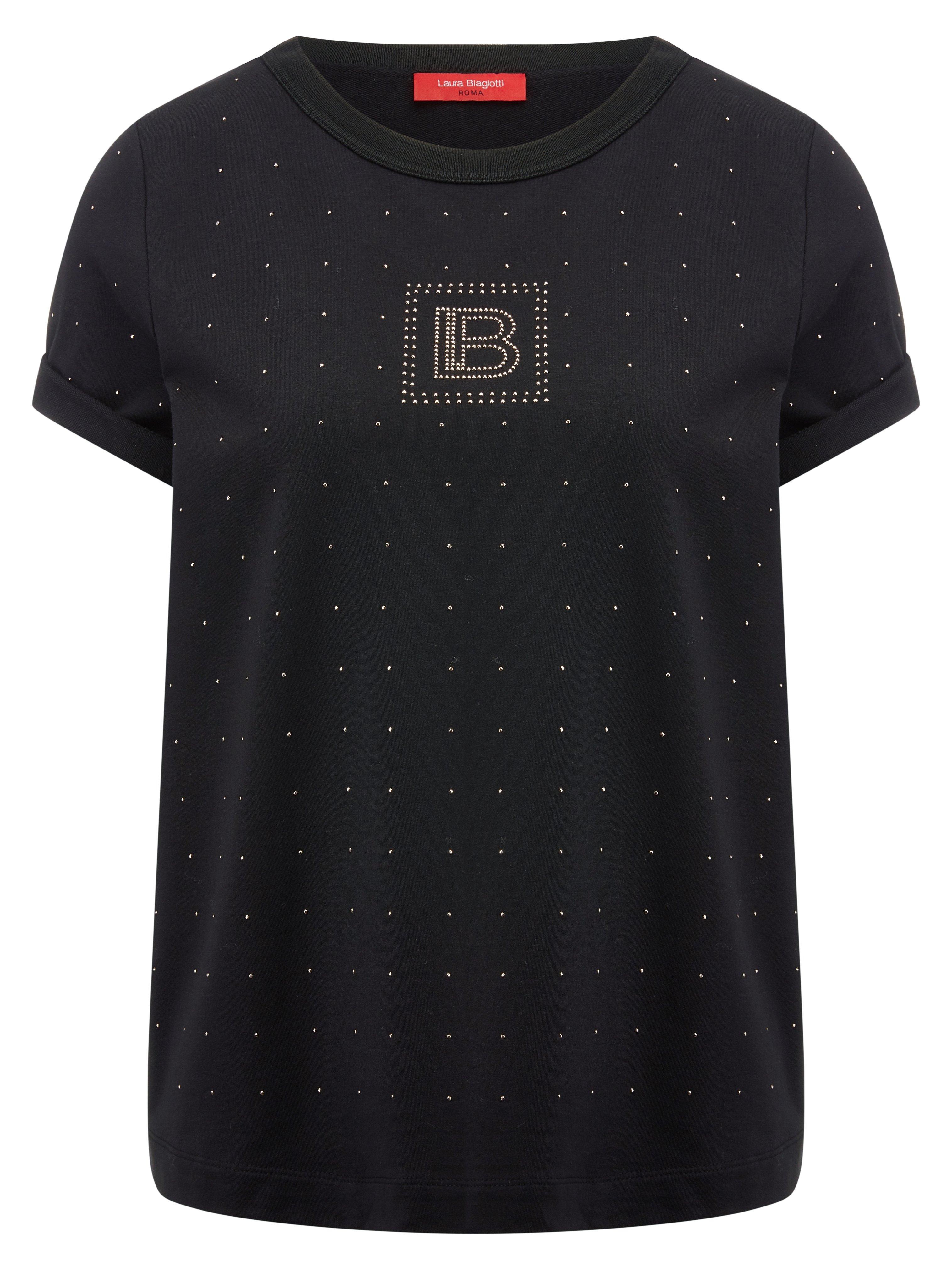 Rundhals-Shirt Laura Biagiotti Roma schwarz günstig online kaufen
