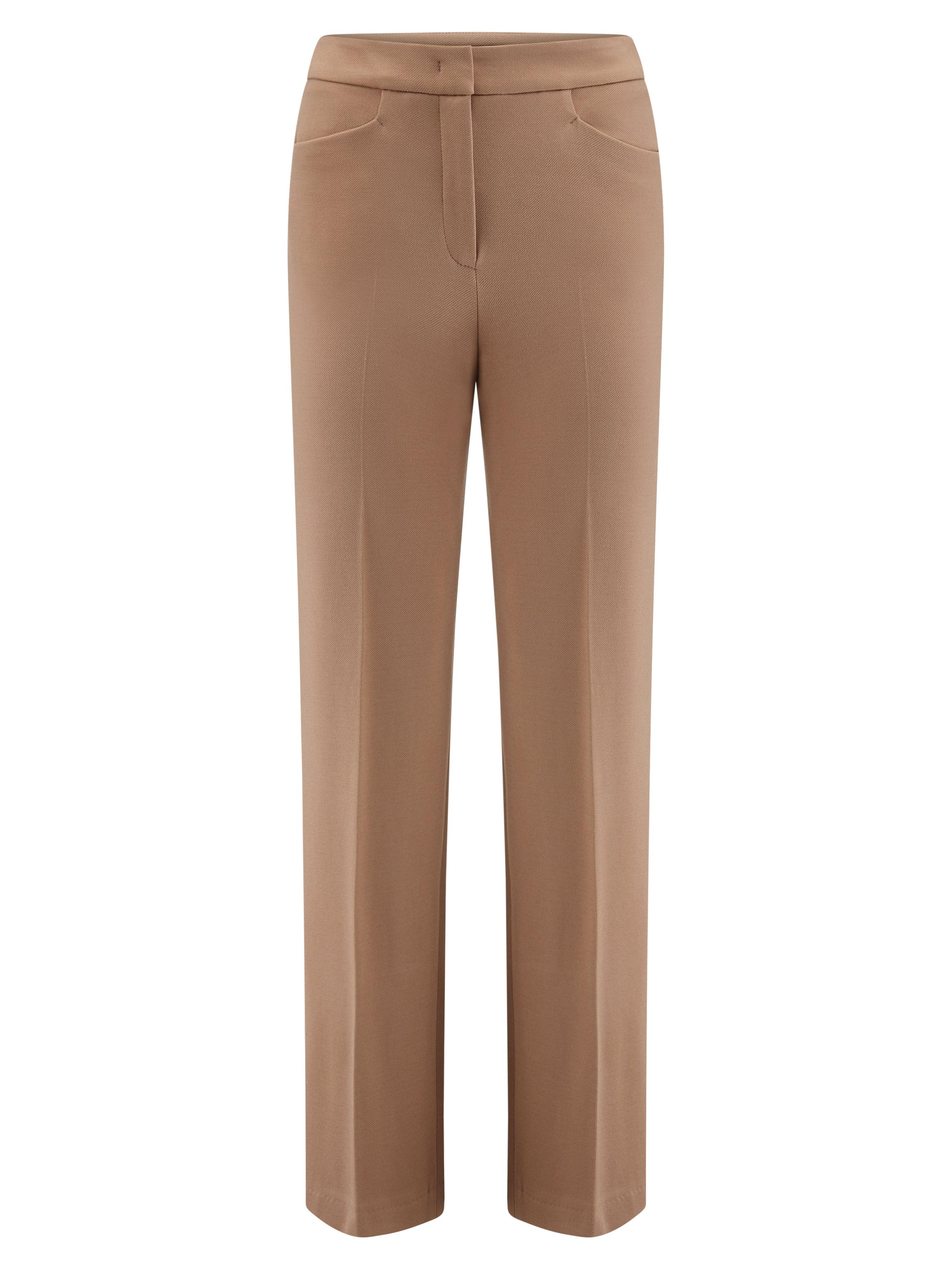 Knöchellange Straight Fit-Hose Peter Hahn braun günstig online kaufen