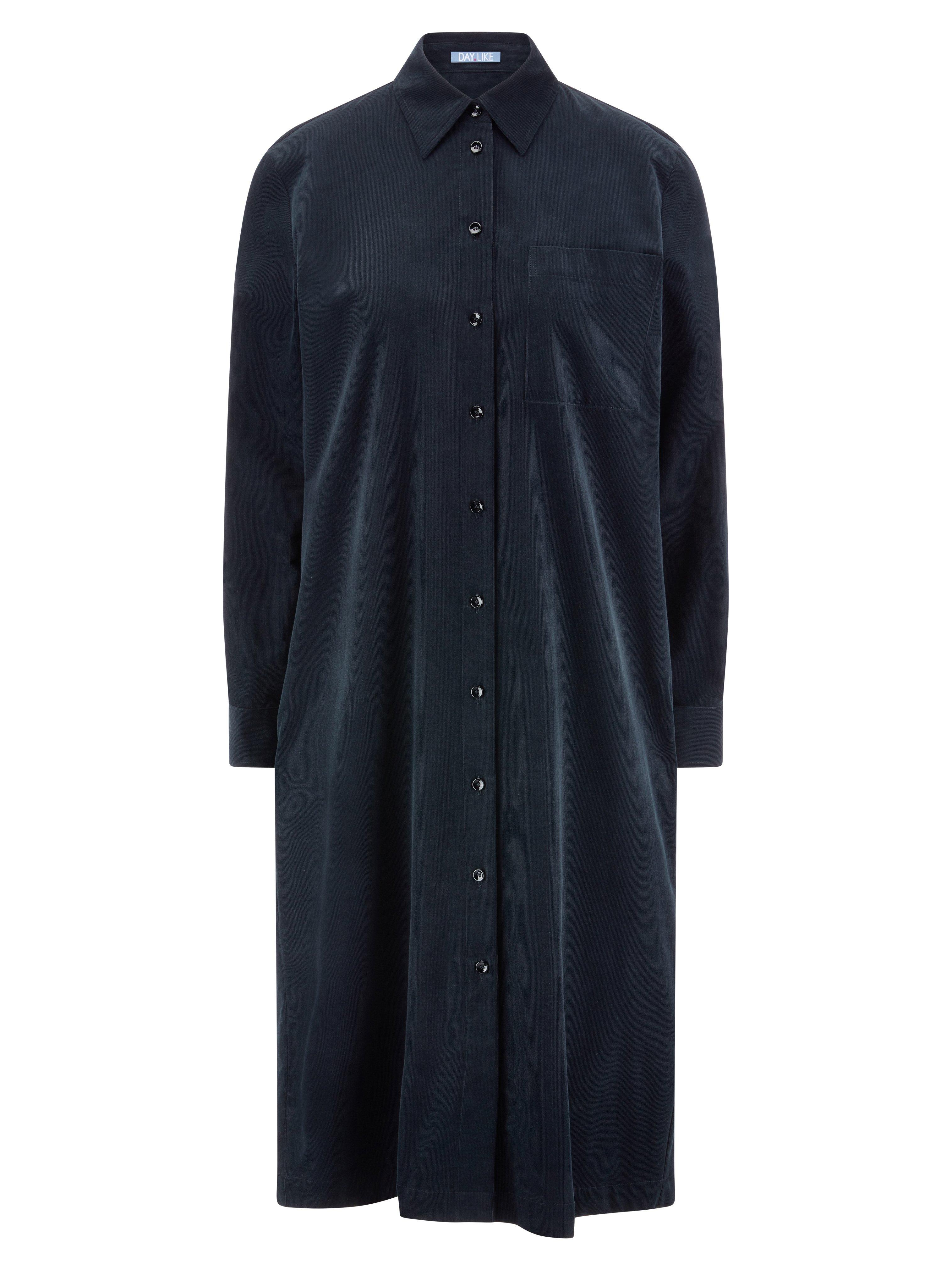 Cord-Kleid DAY.LIKE blau günstig online kaufen