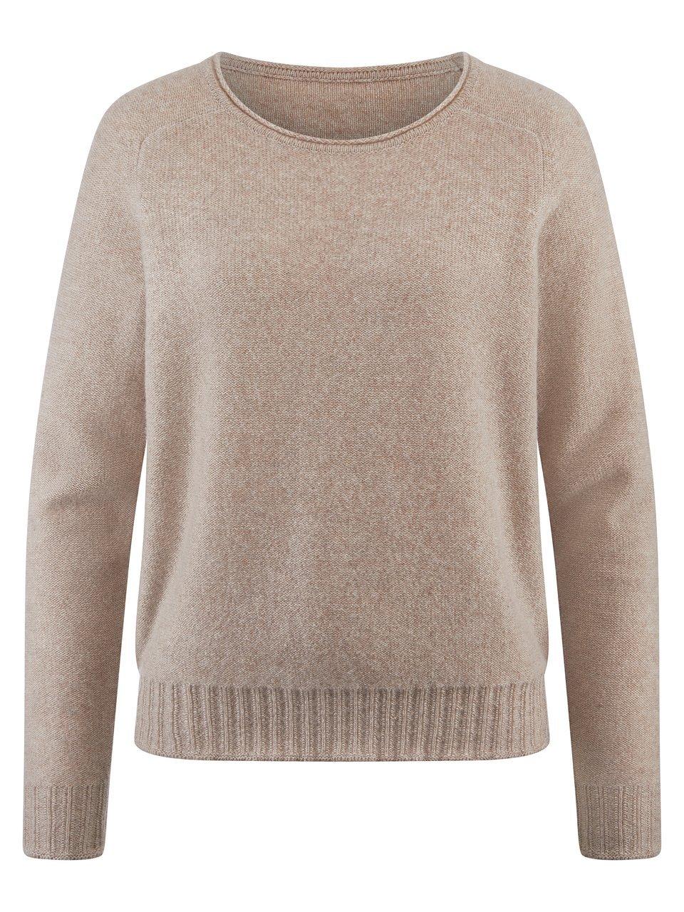 Rundhals-Pullover Peter Hahn beige günstig online kaufen
