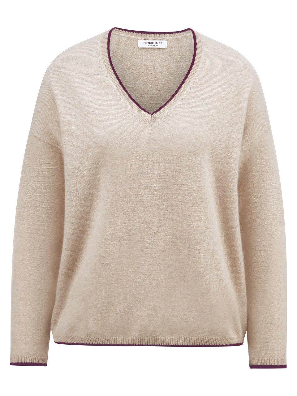 V-Pullover Peter Hahn beige günstig online kaufen