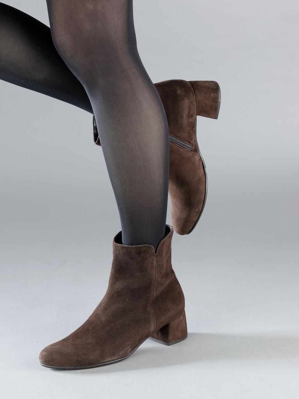 Gabor - Les bottines en cuir velours de chèvre