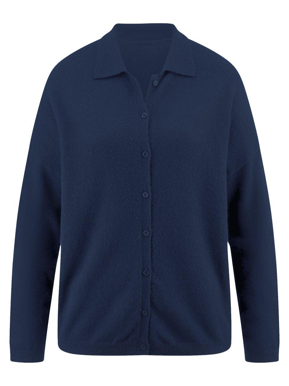 Strickjacke Peter Hahn blau günstig online kaufen