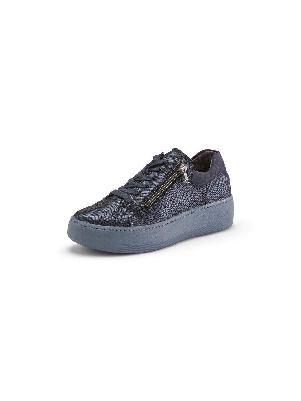 Thumbnail - Waldläufer - Plateau-Sneaker Nicky, blau, Gr. 37 - Leder