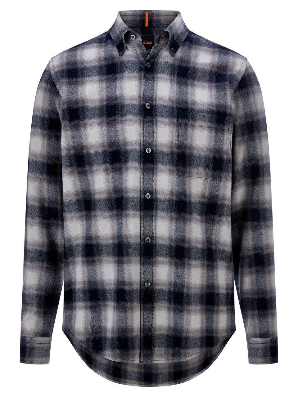 Karo-Flanell-Hemd BOSS blau günstig online kaufen