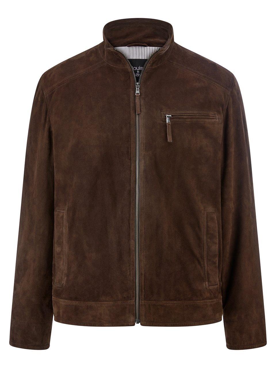 Ziegenvelours-Lederjacke Louis Sayn braun günstig online kaufen