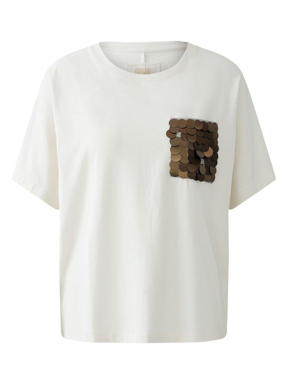 Rundhals-Shirt oui weiss günstig online kaufen