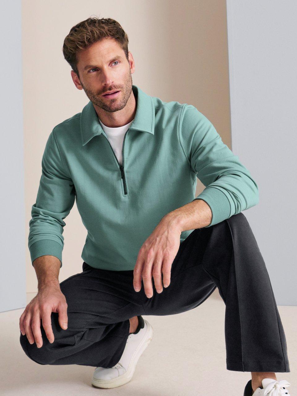 Louis Sayn - Sweatshirt mit Polo-Kragen