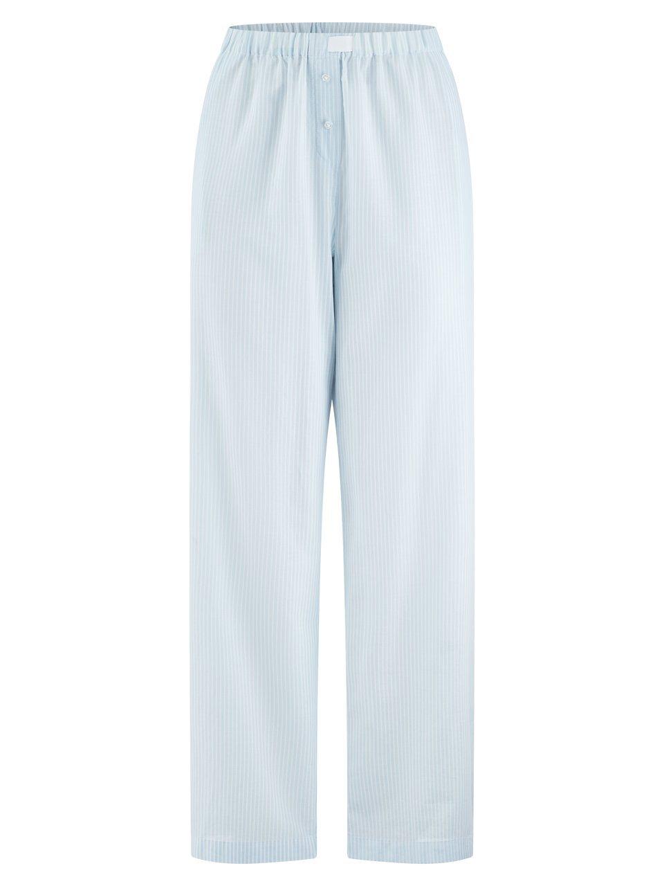 Lange Schlafhose Mey blau günstig online kaufen