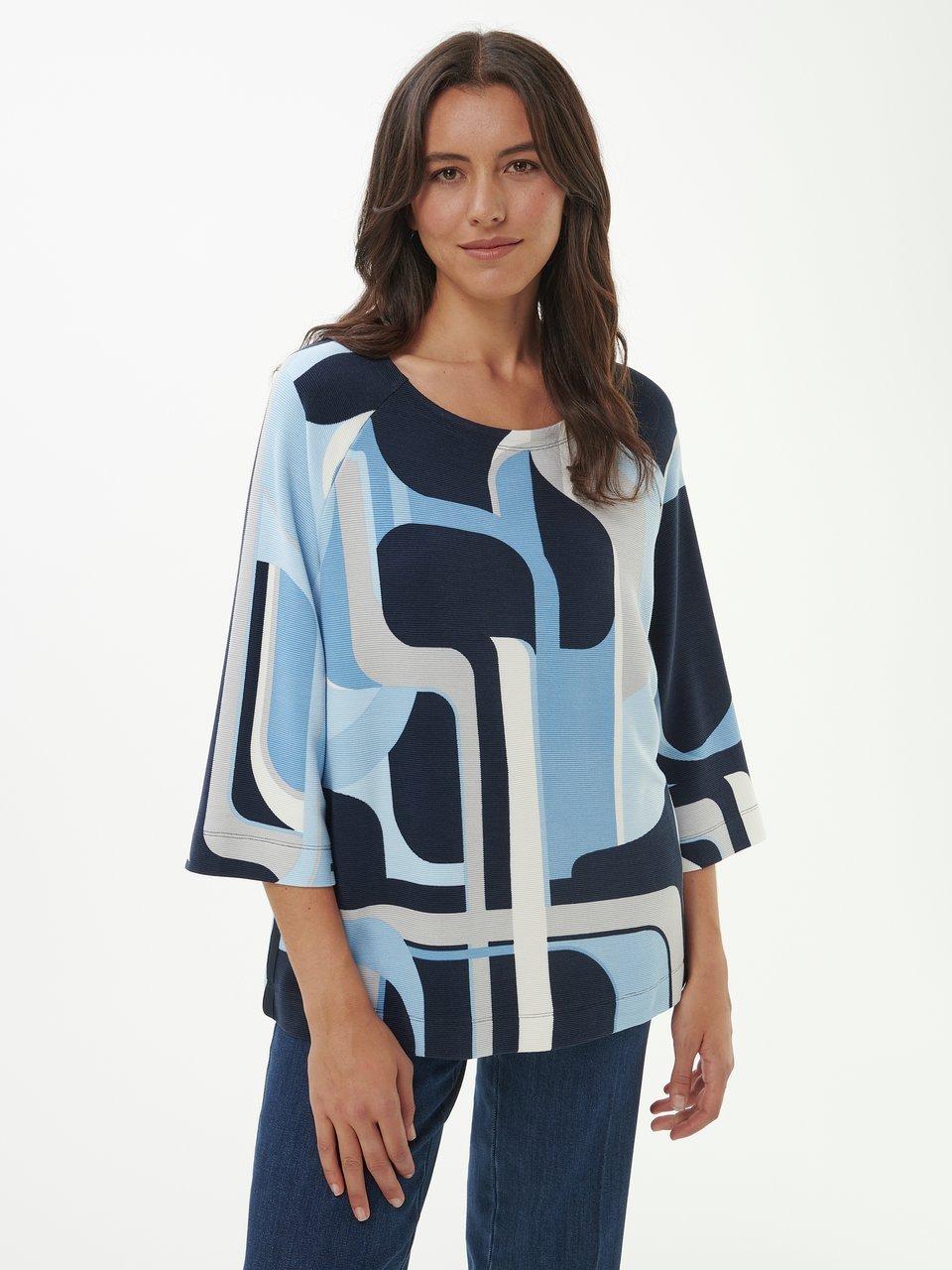 Via Appia Due - Rundhals-Shirt mit 3/4-Raglanarm