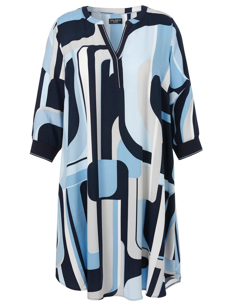 Kleid V-Ausschnitt Via Appia Due blau günstig online kaufen