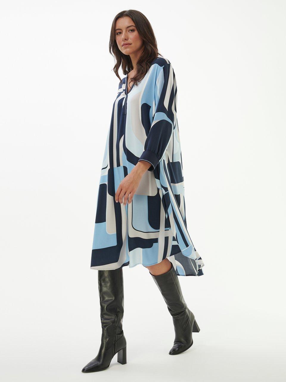 Via Appia Due - Kleid mit V-Ausschnitt