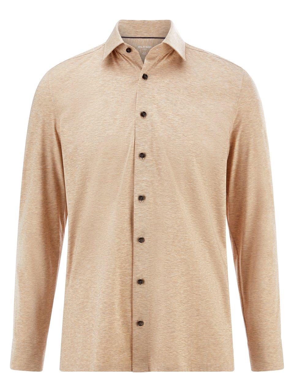 Jersey-Hemd Olymp beige günstig online kaufen