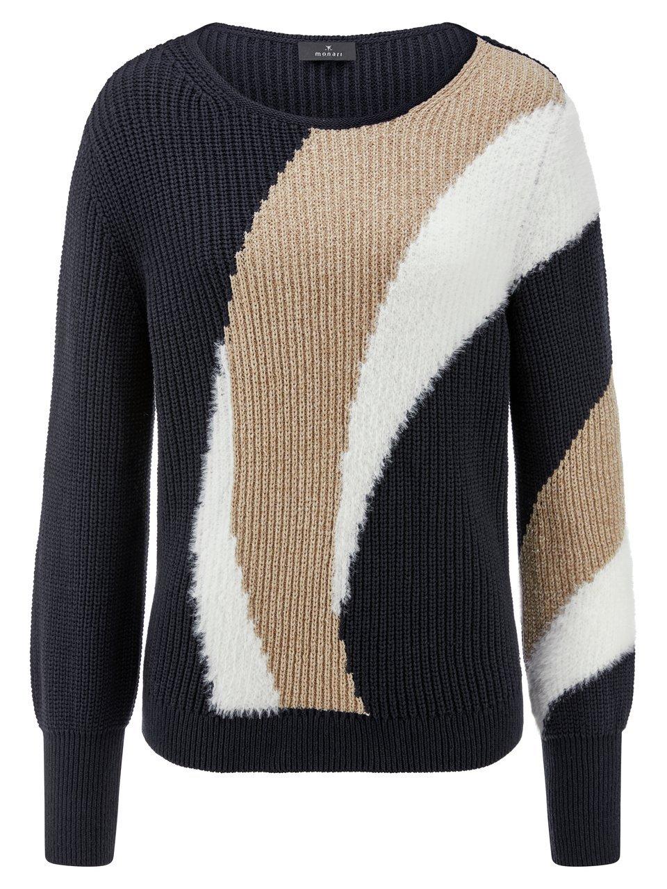 Rundhals-Pullover Monari blau günstig online kaufen