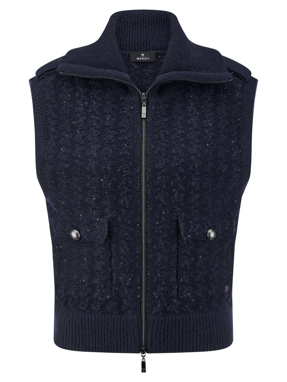 Strickweste Monari blau günstig online kaufen