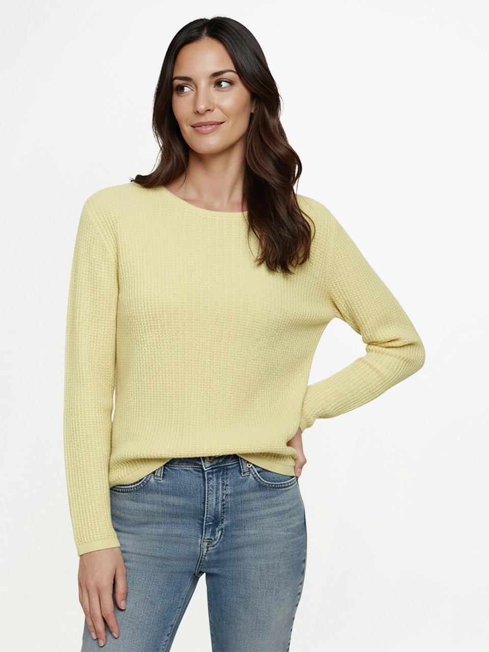 Peter Hahn - Rundhals-Pullover mit 1/1-Arm aus 100% Kaschmir