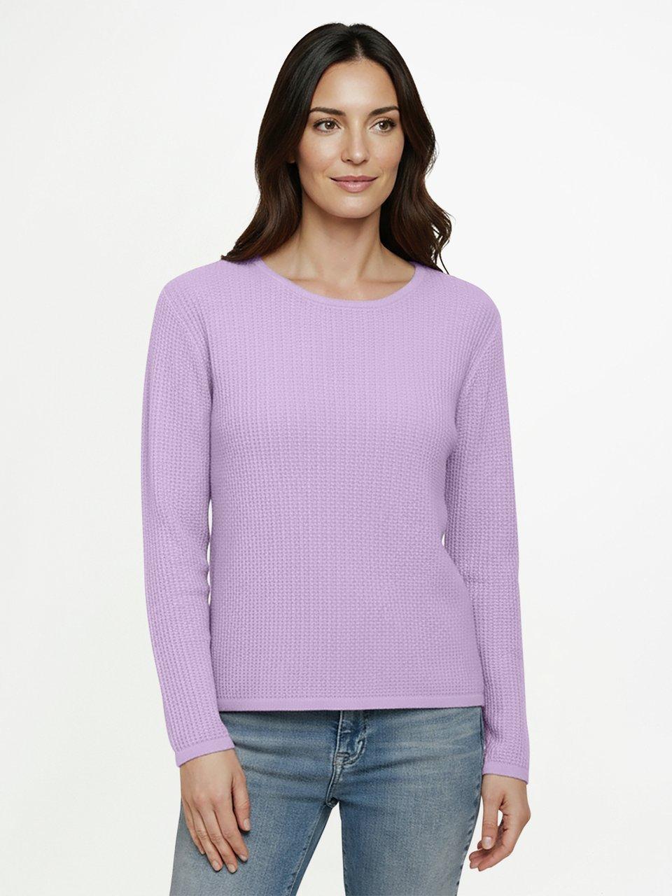 Peter Hahn - Rundhals-Pullover mit 1/1-Arm aus 100% Kaschmir