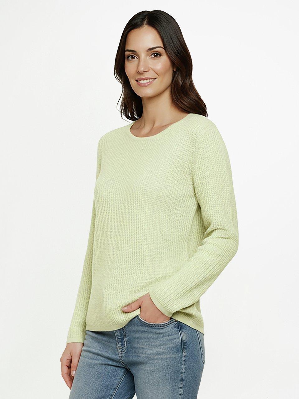 Peter Hahn - Rundhals-Pullover mit 1/1-Arm aus 100% Kaschmir