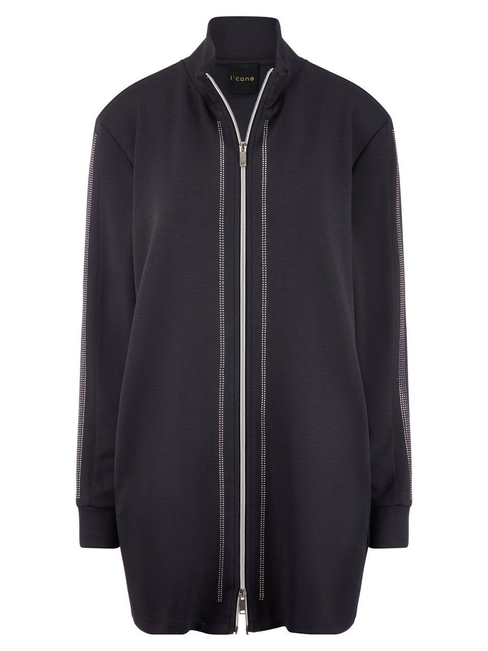 Long-Sweatjacke MYBC grau günstig online kaufen