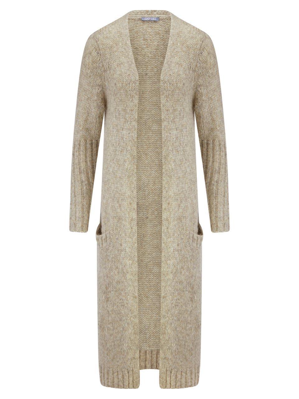 Strickmantel V-Ausschnitt DAY.LIKE beige günstig online kaufen