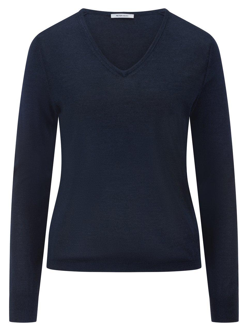 Peter Hahn V-hals trui Van  blauw