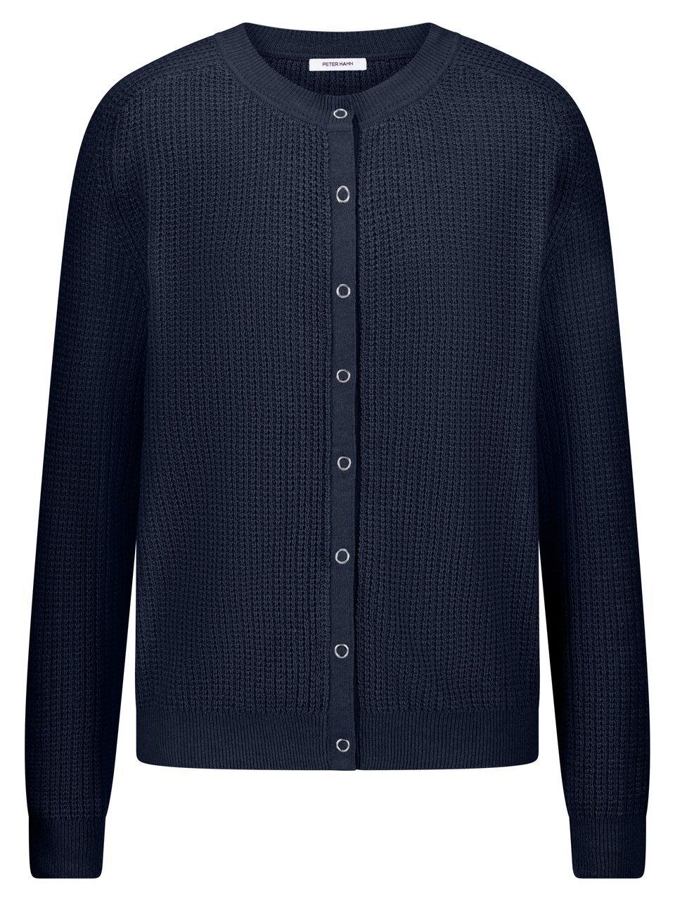 Vest ronde hals Van Peter Hahn blauw