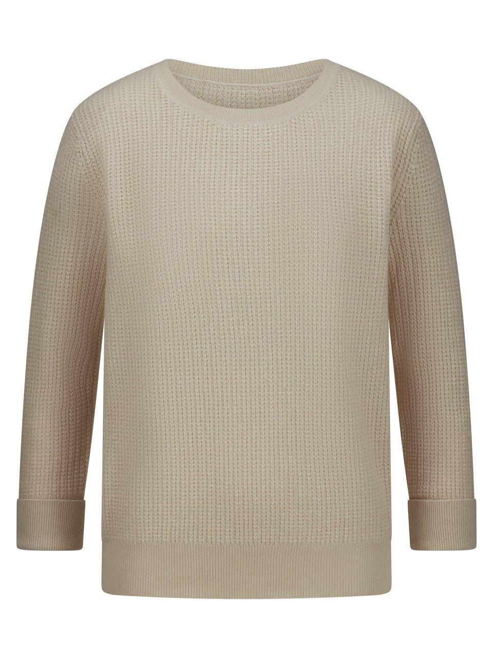 Rundhals-Pullover 3/4-Arm Peter Hahn beige günstig online kaufen
