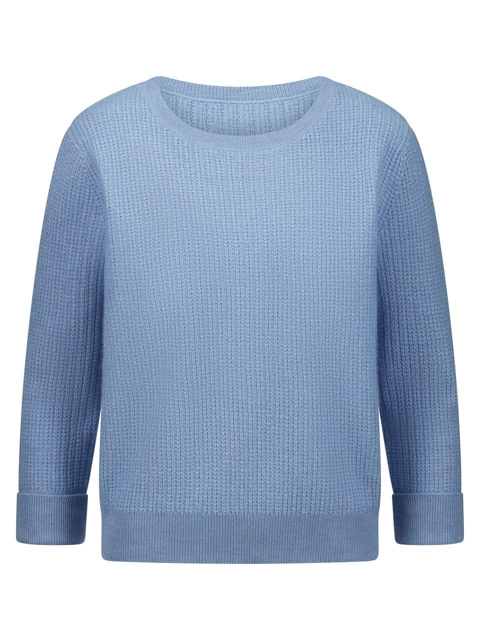 Rundhals-Pullover 3/4-Arm Peter Hahn blau günstig online kaufen