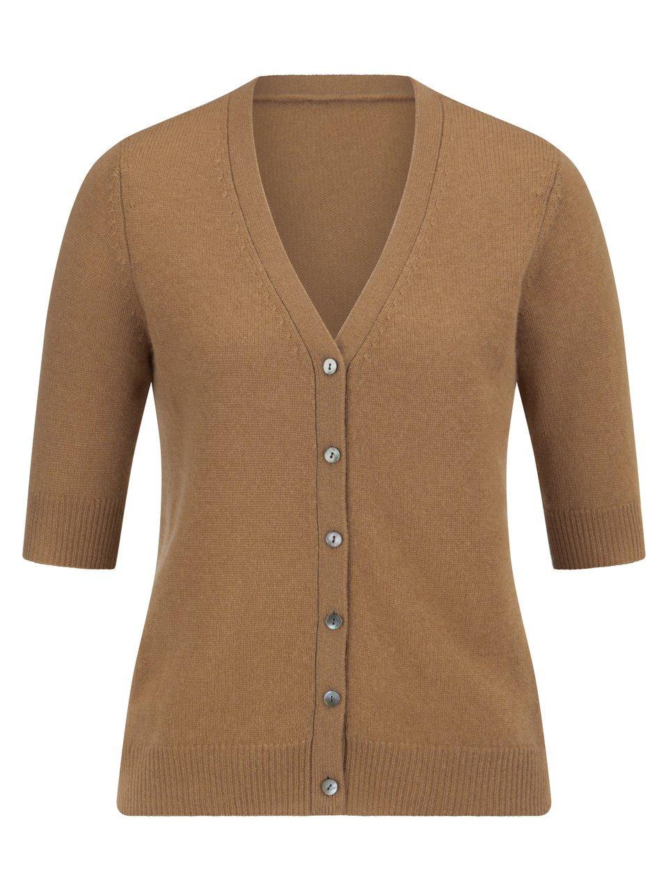 Strickjacke V-Ausschnitt Peter Hahn braun günstig online kaufen